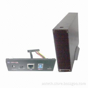 3.5 Ethernet HDD Enclosure, 3.5-inch USB3.0 Hard Drive with LAN